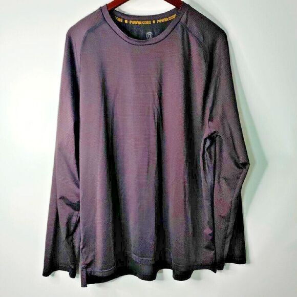 Champion Power Core Shirt Men XXL Purple/Black Long Sleeve Power Core‎ Athletic - Picture 1 of 4